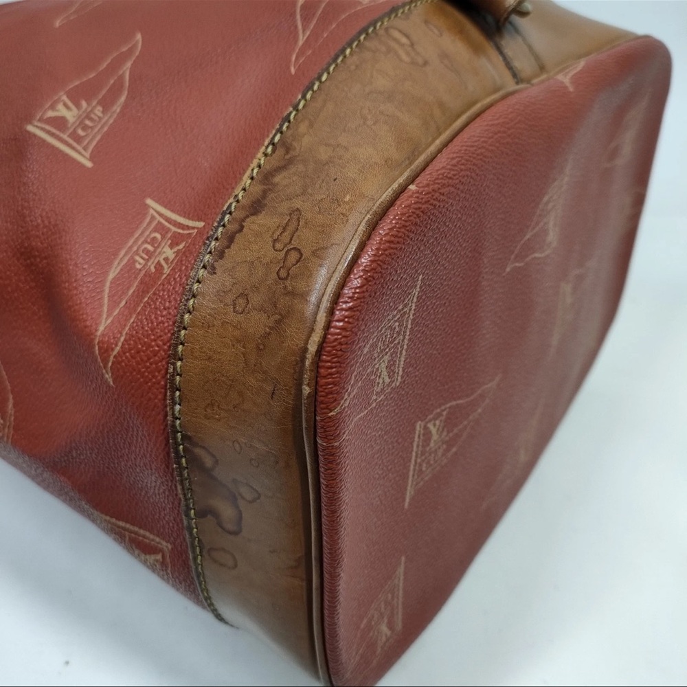 Louis Vuitton LV Cup 1995 America’s Cup Red Canvas Bucket Bag Vintage Rare - Picture 6 of 10